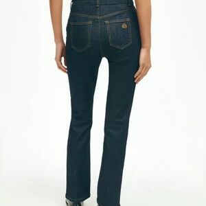 ⚜️ BROOKS BROTHERS Sz 0 straight leg jeans NWOT dark wash